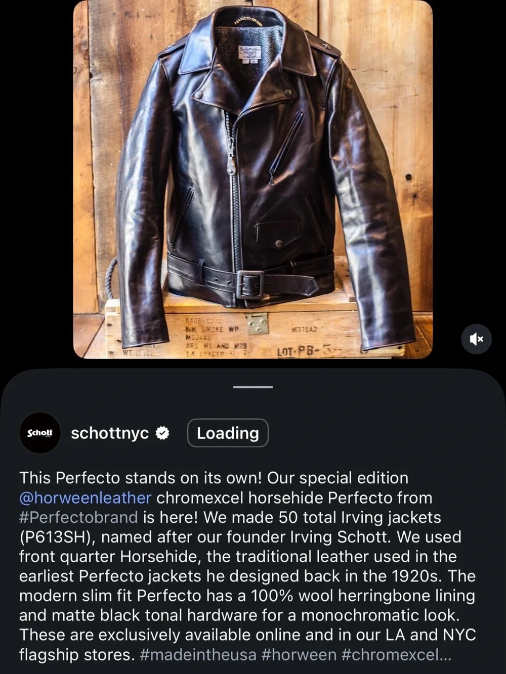 !!ULTRA RARE Schott Perfecto P613SH Founder Irving Schott Model Only 50 Made!! - Picture 15 of 16